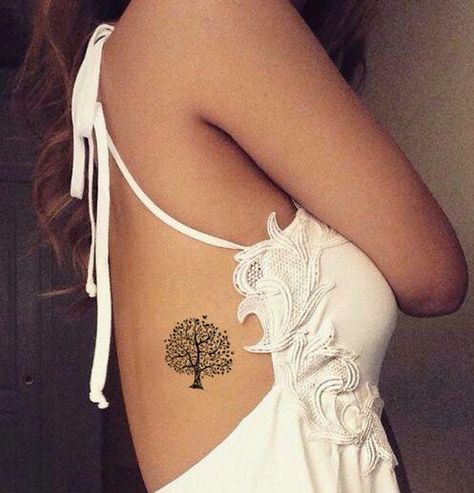 Women Tattoo Placement, Wörter Tattoos, Tattoo Son, Oak Tree Tattoo, Willow Tree Tattoos, Pine Tree Tattoo, Tree Of Life Tattoo, E Tattoo, Diy Tattoo