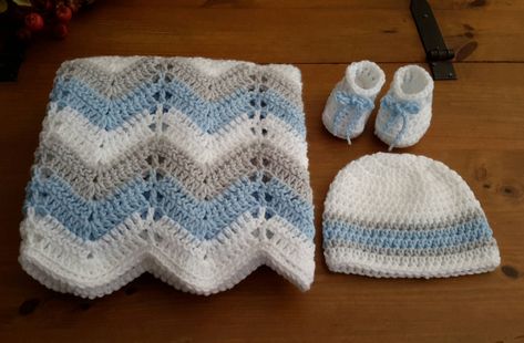 Baby boy chevron ripple baby crochet blanket afghan | Etsy Crochet Blanket Boy, Baby Crochet Blanket, Crochet Blanket Chevron, Modern Baby Blanket, Baby Boy Crochet Blanket, Crafts Crochet, Crocheted Blanket, Crochet For Beginners Blanket, Crochet Baby Boy