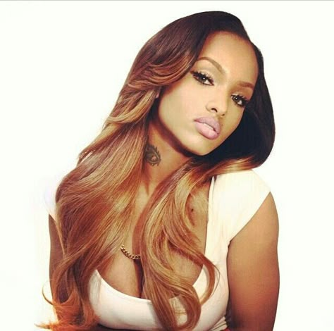 Very pretty Ombre Lola Monroe, Hair Laid, Hair Crush, Love Hair, Brazilian Hair, Hair Waves, Ombre Hair, Hair Dos, Gorgeous Hair