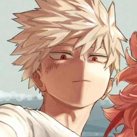 Mha Cute Chibi, Bakugo Hair, Bakugou Hair, Katsuki Bakugou Fanart, Mha Quirk Ideas, Bakugo Thirst Trap, Bakugo Fanart, Bakugo Pfp, Katsuki Bakugou Fanart Older