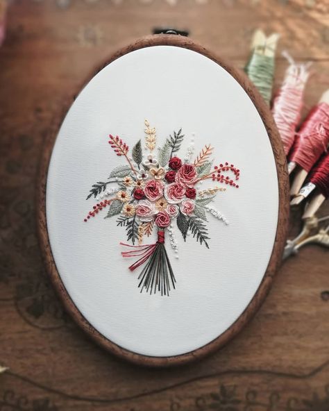 Excited to share this item from my #etsy shop: embroidery flowers bouquet, embroidery art, Aesthetic Wall Art #pinkroseembroidery #motherdays #handmadeembroidery Hosting Decor, Bouquet Embroidery, Flower Boquet, Unique Cross Stitch, Holiday Hosting, Cross Stitch Tutorial, Embroidery Hoop Wall Art, Embroidery Wall Art, Framed Embroidery