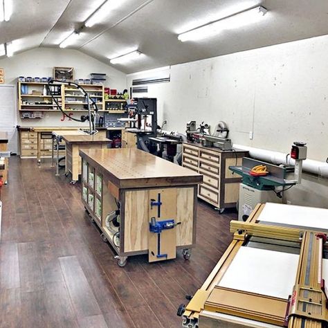 Wood Work Shop Design, Shop Remodel Ideas, Wood Workshop Layout, Wood Workshop Ideas, Wood Shop Ideas, Work Shop Ideas, Wood Shop Layout, Wood Shop Organization, Shop Layout Ideas