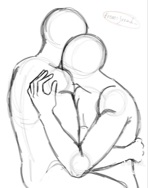 Protecting Pose Reference Drawing, Person Holding Their Head Reference, Free To Use Base Drawing Male, Suggestive Pose Ref Two People Drawing, Body Base Drawing, Body Reference Drawing, Body Pose Drawing, Arte Sketchbook, Arte Inspo