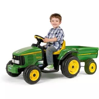 Yard Tractors, Tractors For Kids, Peg Perego, Magic Car, Small Trailer, Riding Toys, Learning To Drive, Custom License Plate, John Deere Tractors