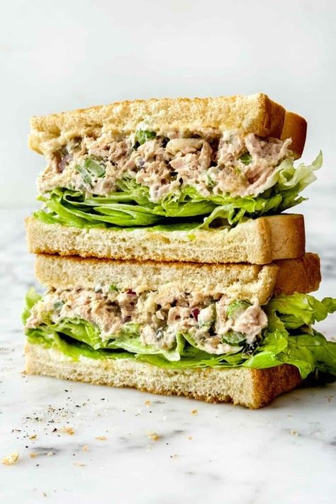 Classic Tuna Salad Recipe | foodiecrush.com Artisan Sandwiches, Foodiecrush Recipes, Classic Tuna Salad Recipe, The Best Tuna Salad, Best Tuna Salad Recipe, Classic Tuna Salad, Best Tuna Salad, Healthy Foods To Make, Tuna Salad Sandwich