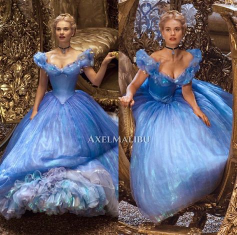 Backless Green Dress, Iconic Movie Dresses, Movie Dresses, Cinderella Live Action, Cinderella Cosplay, Hair In A Bun, Cinderella Movie, Cinderella 2015, Cinderella Costume