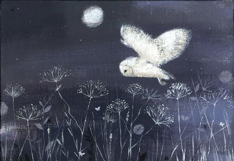 Lucy Grossmith, Board Illustration, Bird Quilts, Original Paintings For Sale, Wildlife Prints, Owl Pictures, Painting Inspo, Owl Art, Naive Art