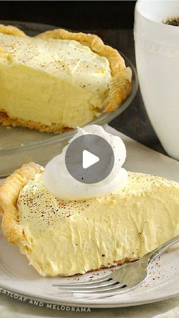 Dee on Instagram: "My favorite way to celebrate Christmas is by making this easy Eggnog Pie recipe. It’s a quick and simple no bake dessert made with eggnog, vanilla pudding mix, nutmeg and cool whip. It’s a family favorite that we’ve been making for the past ten years, so I know everyone will absolutely love it!" Eggnog Desserts Easy, Egg Nog Pie Recipe, No Bake Eggnog Pie, Eggnog Pie Recipe, Eggnog Pie, Eggnog Dessert, Holiday Pie, Easy Eggnog, Yummy Christmas Treats