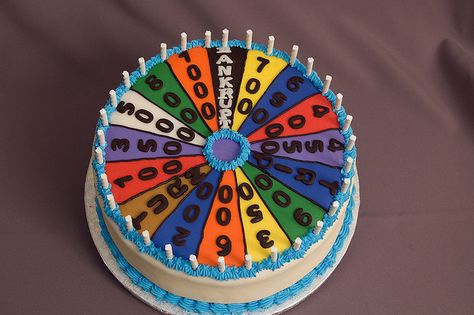 Wheel Cake, Cake Wrecks, Awesome Cakes, Food Table, Specialty Cakes, Unique Cakes, Wheel Of Fortune, Occasion Cakes, Love Cake