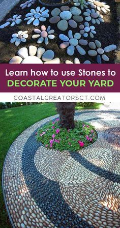 Rock Flower Garden, Florida Crafts, Landscaping Around Trees, Woodland Gardens, Landscaping With Large Rocks Front Yard, Garden Rock Art, Yard House, Stone Landscaping, Landscaping With Boulders