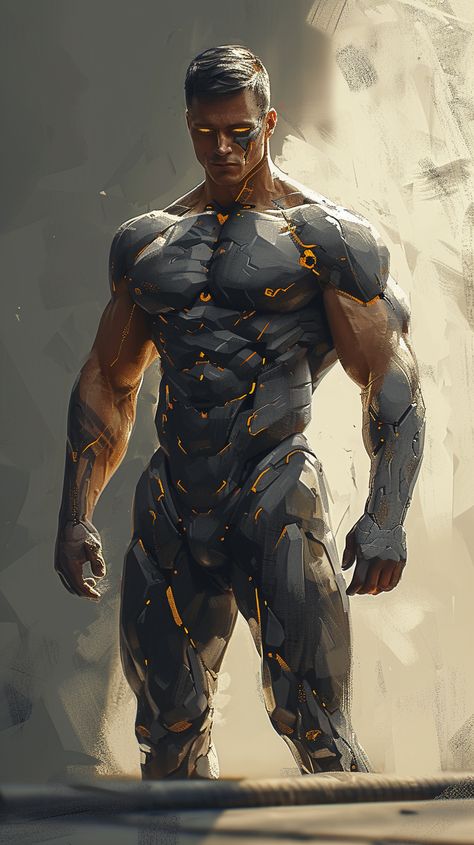 draw the torso and foot part of this picture , realistic Metal Skin Character, Fantasy Quest, Scifi Character, Skins Characters, Fantasy Literature, Fantasy Role Playing, Fantasy Authors, World Of Darkness, Cyberpunk Character