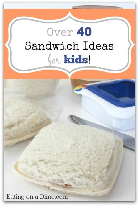 HUGE Roundup of Sandwich Ideas for Kids to help you jazz up your lunch ideas! http://eatingonadime.com/sandwich-ideas-for-kids/?utm_campaign=coschedule&utm_source=pinterest&utm_medium=Eating%20on%20a%20Dime%20(Best%20of%20Eating%20on%20a%20Dime)&utm_content=HUGE%20Roundup%20of%20Sandwich%20Ideas%20for%20Kids Sandwich Ideas For Kids, Sandwiches For Kids, Homemade Uncrustables, Meatloaf Sandwich, Eating On A Dime, Subway Sandwich, Sandwich Ideas, Sandwich Bar, Whats For Lunch