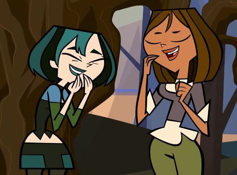 Gwen And Courtney Total Drama, Gwen X Courtney, Gwen And Courtney, Total Drama All Stars, Courtney Total Drama, Gwen Tdi, Ios Wallpaper, Drama Tv Series, Drama Total