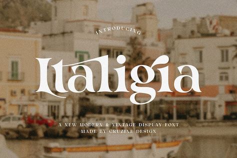 Italigia is a trendy, elegant, modern, retro & decorative style serif font for your new modern projects. Luxury, fancy, bold and fashion style on Italigia font will be great for any branding project. Lot of alternates and ligatures will help you to create unique and original logo design or website header! Enjoy 🙂 Try before […] Get your free download of the Italigia Font now at Free Font Download! Elegant Fonts Free, Bold Serif Fonts, Trendy Fonts, Luxury Font, Groovy Font, Modern Serif Fonts, Website Header, Stylish Fonts, Vintage Display