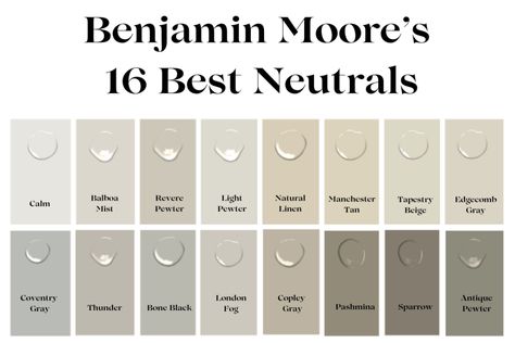 Benjamin Moore's Best Neutral Paint Colors - Fresh Abodes Interior Re-Design Mud Color Paint, Manchester Tan Benjamin Moore Cabinets, Neutral Taupe Paint Colors, Best Tan Paint Colors, Neutral Beige Paint Colors, Cool Neutral Color Palette, Benjamin Moore Beige, Light Neutral Paint Colors, Neutral Paint Colors Benjamin Moore