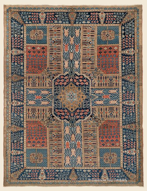 *SOLD* Antique 19th Century Persian Bakshaish Garden Carpet- Folk Art, Collectible, Geometric Room Size Antique Rug 8' 11" x 11' 3" — Circa 1875- Claremont Rug Company Click to view more about this rug. Carpet Texture Pattern, Islamic Garden, Persian Rug Pattern, Antique Rugs Persian Carpet, Iranian Carpet, Texture Carpet, Antique Persian Carpet, Persian Garden, Persian Rug Designs