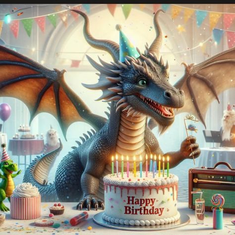 🥳🎉PARTY ANIMALChallenge🎉🥳 Happy Birthday to you🎁 @thecathistorian Hosted by @thecathistorian Hashtag #cathistorianbirthdayparty Thank xou foe invoting me my dear friend @ala_aiart 💐 I would like to invite my talented friends (if they want to 🎉 @end_time_romance 🎉 @catscornergraphics 🎉 @ki_gedankenkonfetti Everyone who likes this topic is welcome🙏 Enjoy Happy Birthday Dragon, Birthday Dragon, Dragon Pictures, My Dear Friend, Happy Birthday Greetings, Happy Birthday To You, Birthday Greetings, Dear Friend, Birthday Wishes