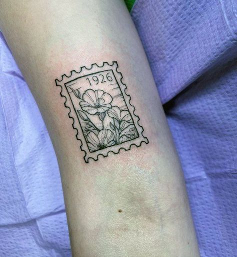 Tattoo Stamp. Forever Stamp Tattoo, American Traditional Postage Stamp Tattoo, Vienna Postage Stamp Tattoo, Posted Stamp Tattoo, North Carolina Stamp Tattoo, Poppy Postage Stamp Tattoo, Vintage Postage Stamp Tattoo, California Aesthetic Tattoo, Hawaii Postage Stamp Tattoo