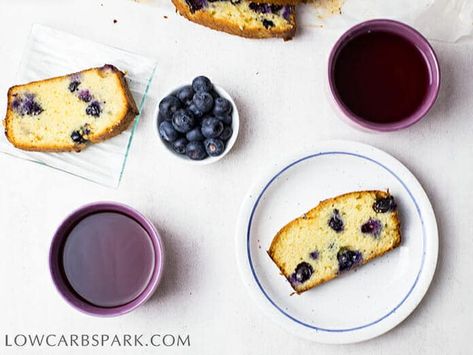 This blueberry bread is not only a grain-free keto bread but also ready in less than one hour. Enjoy a warm and comforting keto bread with blueberries perfect for a keto breakfast or dessert. Recipe via @lowcarbspark | lowcarbspark.com Keto Sweet Bread, Keto Blueberry Bread, Sweet Bread Recipes, Blueberry Loaf Cakes, Lemon Blueberry Loaf, Blueberry Loaf, Keto Blueberry, Best Keto Bread, Baking With Almond Flour