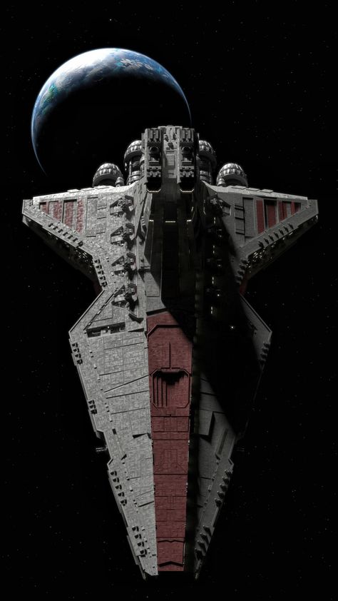 Star Wars #starwars Venator Star Destroyer Star Wars Space Ships, Starwars Spaceships, Star Wars Clone Wars Ships, Star Wars Republic Tattoo, Star Wars Starships, Clone Wars Ships, Star Wars Fighter Ships, Star Wars Republic Wallpaper, Star Wars Clone Wars Wallpaper