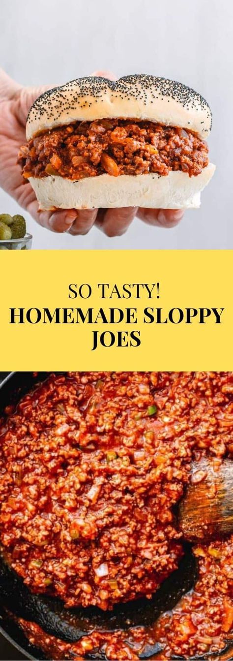 Sloppy Joes With Tomato Sauce, Sloppy Joes Sauce, Sloopy Joe, Homemade Manwich, Sloppy Joes From Scratch, Homemade Sloppy Joe Sauce, Sloppy Joe Recipe Easy, Homemade Sloppy Joe Recipe, Loose Meat