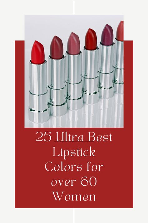 ​The best lipstick colors for over 60 women isn't as narrow a choice as it used to be. I remember watching my mother apply the same red lipstick day in and day out. 

Lipsticks have changed dramatically since then! Read this post for application tips and tricks along with a list of the best lipstick colors for over 60 women. Lipstick For Over 60 Older Women, Mauve Lipstick, Best Lipstick Color, Best Red Lipstick, Lipstick For Fair Skin, Olive Skin Tone, Creamy Lipstick, Yellow Teeth, Sugar Lip Scrub