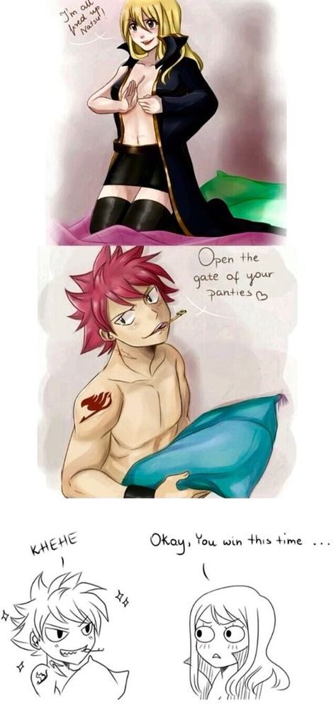 Natsu And Lucy Kiss, Fairy Tail Funny, Fairy Tail Comics, Fairy Tail Natsu And Lucy, Natsu X Lucy, Fairy Tail Pictures, Fariy Tail, Fairy Tail Love, Fairy Tail Nalu