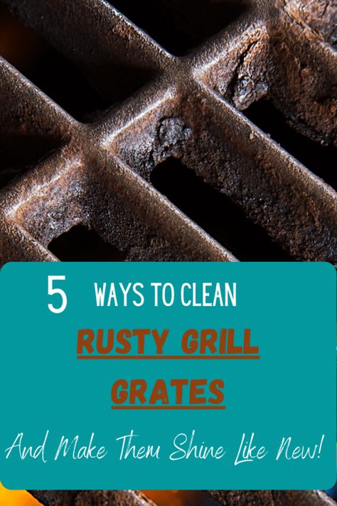 Cleaning Barbecue Grill, Clean Bbq Grill Grates, Cleaning Bbq Grill, Clean Grill Grates, Blake Mitchell, How To Clean Bbq, Cast Iron Cleaning, How To Clean Rust, I Grill