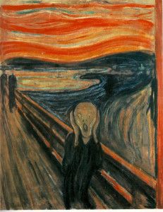 The Scream - Munch - Norway Unit Study Sentimental Art, Waving Goodbye, Cliffs Of Dover, Norwegian Fjords, White Cliffs Of Dover, Photo Naruto, Tucson Gem Show, White Cliffs, Edvard Munch