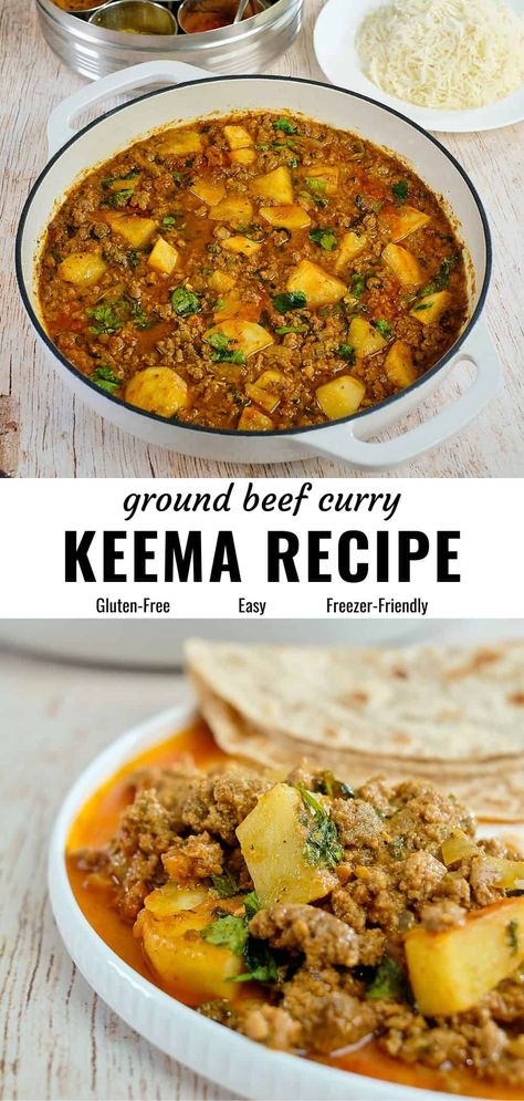 Ground Beef Coconut Milk Recipe, Ground Beef Indian Recipes, Hamburger Curry Recipe Ground Beef, Ground Lamb Curry Recipes, Beef Curry Pressure Cooker Recipes, Ground Chicken Curry, Minced Curry Ground Beef, Qeema Recipe Beef, Ground Beef Curry Coconut Milk