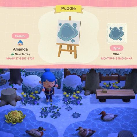 animal crossing qr closet Diy Path, Water Puddle, Island Theme, Qr Codes Animal Crossing, Bar Designs, Natural Flooring, Pastel Designs, New Animal Crossing, Abstract Iphone Wallpaper