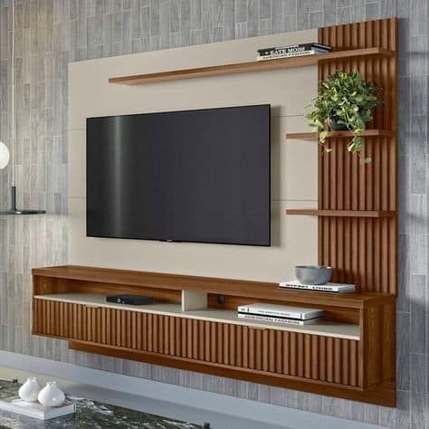 Tv Furniture Design Modern, Tv Unit Decor Wooden, Tv Consoles Ideas Living Rooms, Tv Console Ideas Living Rooms, Tv Console Ideas, Tv Cabinet Ideas, Simple Tv Unit Design, Living Room Tv Cabinet Designs, Wooden Tv Console