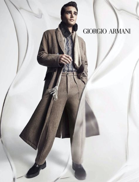 Giorgio Armani Fall 2020 Men’s Campaign | The Fashionisto Armani Campaign, Giorgio Armani Menswear, Male Modeling, Armani Menswear, Armani Models, Eric Martin, Armani Shirts, Armani Suits, Campaign Fashion