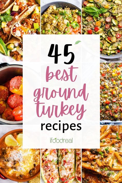 Ground Turkey Dishes, Best Ground Turkey Recipes, Recipes Using Ground Turkey, Ground Turkey Recipes Easy, Turkey Lasagna, Ground Turkey Recipes Healthy, Ground Turkey Tacos, Healthy Ground Turkey, Turkey Casserole