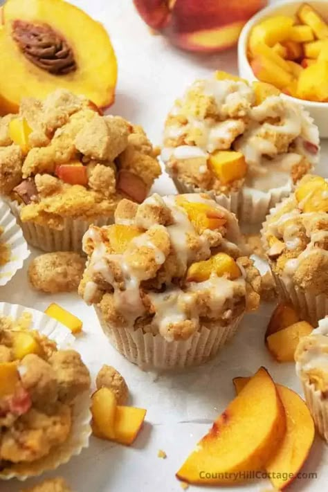 Nectarine Recipes Healthy, Nectarine Dessert, Bisquick Banana Bread, Blueberry Muffin Recipe Easy, Nectarine Recipes, Vanilla Muffins, Yogurt Muffins, Pumpkin Pie Bars, Homemade Muffins