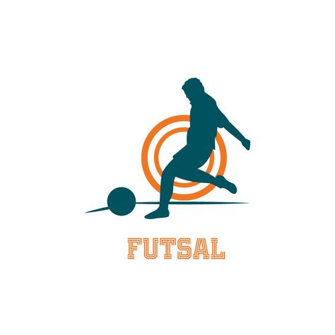 Futsal logo Poster Futsal, Logo Futsal, Football Apps, Champions League Logo, Futsal Court, Football Logo Design, Fitness Flyer, Funny Logo, Football Illustration