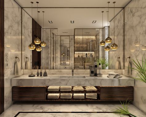 Bathrooms Luxury, Luxury Bathroom Master Baths, Modern Luxury Bathroom, Washroom Decor, Bathroom Inspiration Modern, Bathroom Decor Luxury, Washroom Design, Bathroom Design Decor, Bathroom Design Luxury