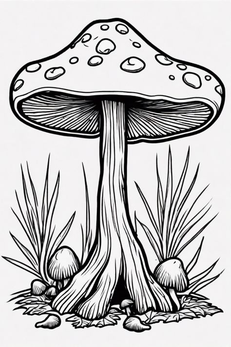 Unwind with a free printable Mushroom Campfire coloring page. Let your creativity flow and add some fiery fun to your coloring adventure! Mushroom Wonderland, Mushroom Coloring Pages, Mushroom Coloring, Campfire Fun, Zoo Coloring Pages, Forest Coloring Pages, Castle Coloring Page, Grass Growing, Magical Mushroom