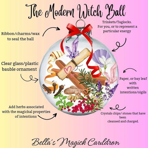 Witch Balls Diy Yule, Warding Spell, Amethyst Witch, Banish Negativity, Witchcraft Diy, Yule Tide, Witch Balls, Witch Ball, Witch Rituals