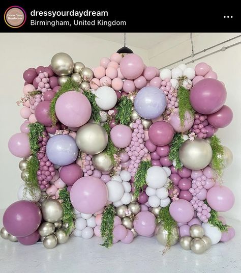 Enchanted Balloon Garland, Enchanted Forest Balloon Arch, Balloons Wall, Lakewood Church, Adult Christmas Party, Garland Ideas, Balloon Ideas, Birthday Stuff, Backdrop Ideas