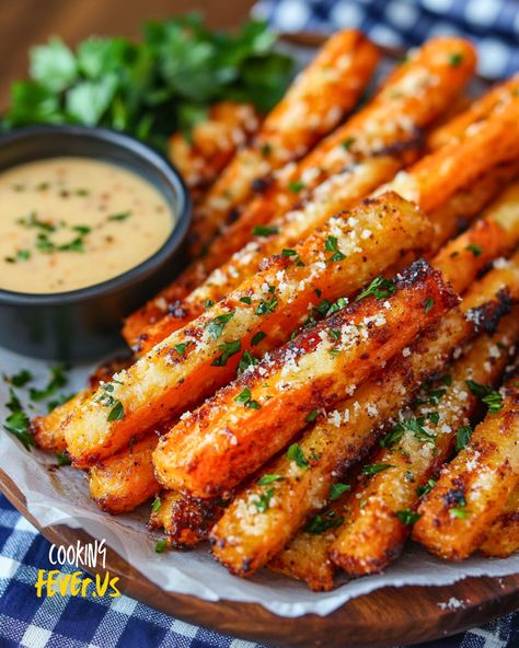 Roasted Parmesan Carrot Sticks Roasted Carrot Sticks, Parmesan Roasted Carrot Fries, Roasted Garlic Parmesan Carrots, Roasted Carrots Parmesan, Carrot Parmesan Chips, Garlic Parmesan Roasted Carrots, Parmesan Crusted Carrots, Parmesan Carrot Sticks, Garlic Parmesan Carrots