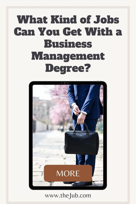 An associate's or bachelor's degree in Business Management can give students the flexible training they need and provide them with a comprehensive foundation of business skills on which to develop your career. You are investing time and money into this aspect of your career, so you’ll want to learn about the job opportunities that come with a business management degree. So, what are the best business management jobs? Let's have a look. Business Management Degree, Negotiating Salary, Job Advice, Bachelor's Degree, Graduate Degree, Career Tips, Business Skills, Quitting Your Job, Business Degree