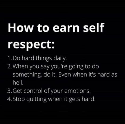 Earn Respect, Discipline Quotes, Respect Quotes, Academic Motivation, Personal Improvement, Get My Life Together, Self Confidence Tips, Study Motivation Quotes, Respect Yourself