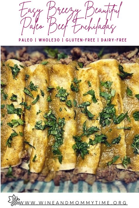 Paleo Beef Enchiladas, Dairy Free Beef Enchiladas, Gluten Free Dairy Free Enchiladas, Paleo Enchilada Casserole, Dairy Free Dinners For Family, Aip Enchiladas, Whole 30 Enchiladas, Whole 30 Mexican Recipes, Dairy Free Beef Recipes