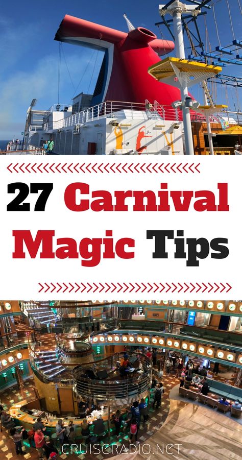 Whether you’re taking a cruise on the Carnival Magic for the first time or the 20th, we offer up tips to make your trip the best it can possibly be! Carnival Cruise Magic, Cruise Spa, Carnival Cruise Tips, Carnival Magic, Cruise Pictures, Packing List For Cruise, Cruise Planning, Bahamas Cruise, Cheap Cruises