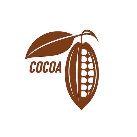 Cocoa bean icon cacao fruit seed vector ... | Premium Vector #Freepik #vector #cocoa-logo #cocoa-tree #cacao-tree #cocoa-beans Cacao Logo Design, Chocolate Logo Design, Turkish Chocolate, Chocolate Vector, Chocolate Illustration, Cacao Tree, Cocoa Tree, Cocoa Plant, Chocolate Packing