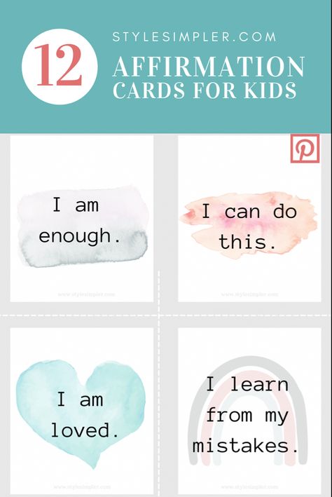 Free printable positive affirmation cards for kids! Click to get your free set today! #positivevibes #positivemindset #positiveparentingtips #positive #freeprintable #military Preschool Affirmations Printable Free, Positive Affirmations For Kids Printable, Affirmation Station Free Printable, Positive Affirmations For Kids Classroom, Free Affirmation Printables, Kids Affirmations Free Printable, Affirmation Quotes For Kids, Free Printable Positive Affirmations, Printable Affirmations For Kids