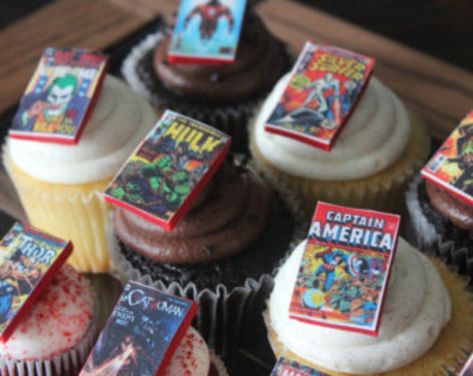 Comic Book Wedding, Book Cupcakes, Book Cake, Edible Paper, Chesapeake Va, Sugar Cake, Edible Food, Edible Cake Toppers, Wafer Paper