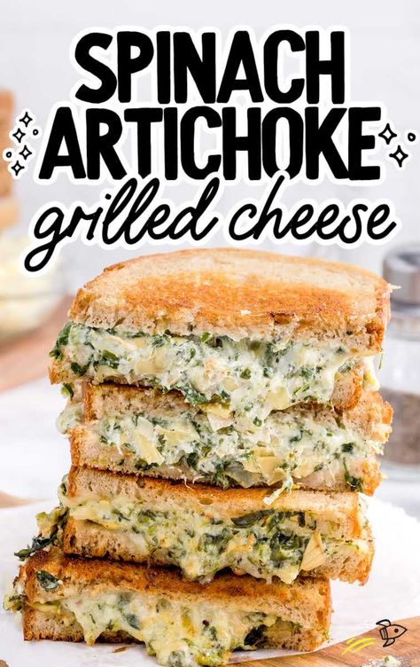 Spinach Artichoke Chicken Panini, Spinach Artichoke Grilled Cheese Sandwich, Spinach Melt Sandwich, Spinach Artichoke Panini, Spinach Dip Grilled Cheese, Spinach Artichoke Dip Grilled Cheese, Spinach Artichoke Sandwich, Spinach And Artichoke Grilled Cheese, Artichoke Sandwich Recipes