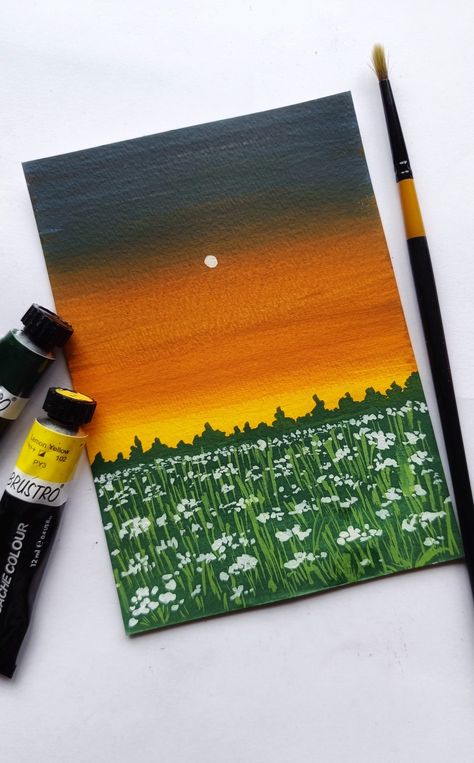 #gouachepainting #flowerfield #gouacheflowerfield #easypainting #paintingideas #easypaintingideas #goauchepaintingtechniques #gouacheideas #landscape #landscapepainting #landscapescenery #landscapescenerypainting #scenarypainting #goauchemedium Flower Field Painting Easy, Field Painting Easy, Painting Flower Field, Easy Landscape Paintings, Easy Flower Painting, Scenery Paintings, Painting Flower, Cute Paintings, Landscape Scenery